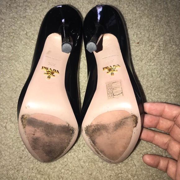 Authentic Prada peep toe heels - Picture 3 of 6